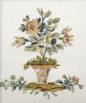 an image of a picture of a vase with flowers in it
