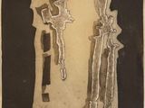 une image représentant un dessin en noir et blanc de deux personnes sur une feuille de papier