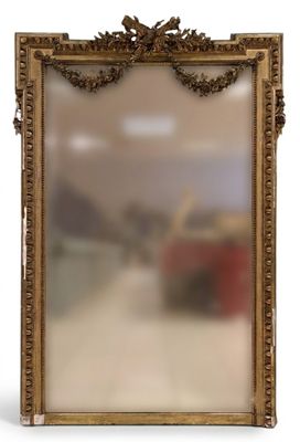 an image of a gold framed mirror on a white background