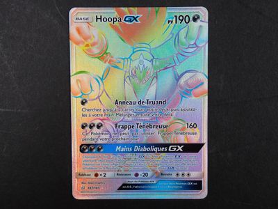 Carte Pokemon Contenu : 1 carte rare Hoopa GX