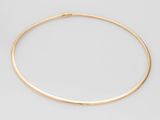un collier ras-du-cou en or sur fond blanc