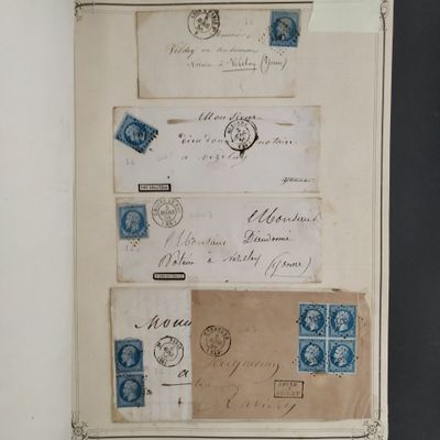 a picture of a picture of a piece of paper with stamps on it