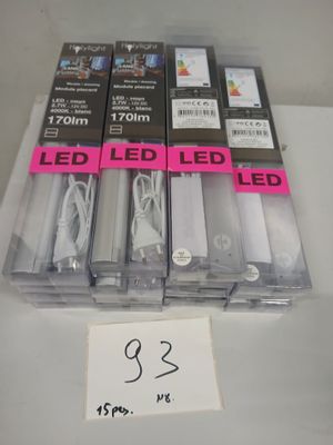 Lot de 15 modules LED pour placard 2,7W 4000K 170 lumens bla…