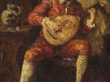 une image représentant un tableau où l'on voit un homme jouant d'un instrument de musique