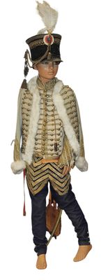 a man in a costume that is standing up