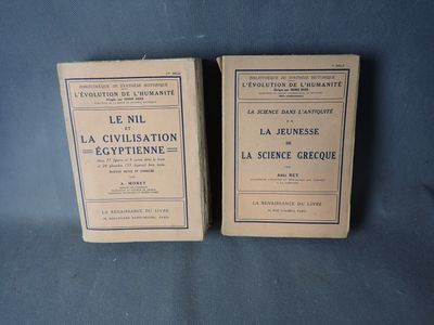 Lot de 3 ouvrages comportant, LE NIL ET LA CIVILATION EGYPTI…