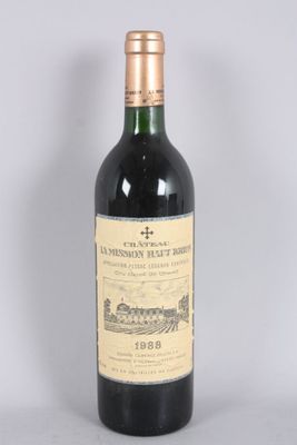 1 B CHÂTEAU LA MISSION HAUT-BRION (étiquette plissée; c.