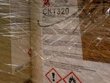 a box with a label on it sitting on the floor