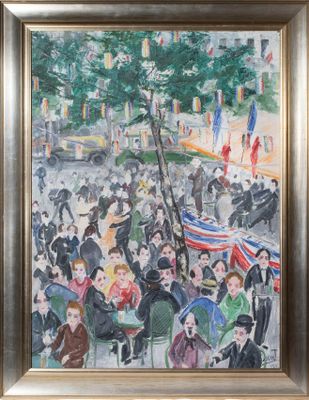 Émile TABOURET (1850-1927) Fête du 14 juillet