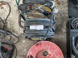 a lot of tools that are laying out on the floor