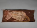 gros plan d'une œuvre d'art sur une surface blanche
