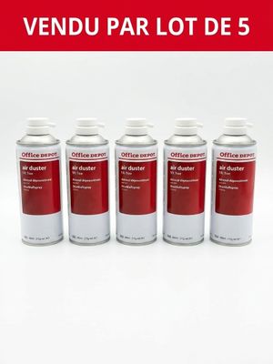 a group of four cans of red paint sitting next to each other