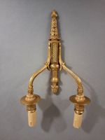 Paire de bras de lumière/appliques en bronze doré à deux bra… (photo 3)