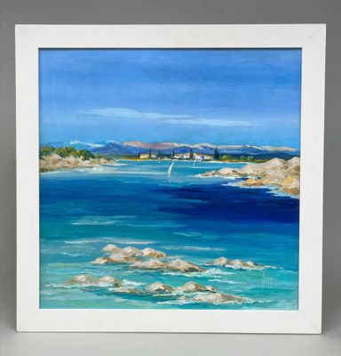 Jean-Louis HONNET (1957-2017) Paysage méditerranéen