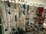 many tools on the wall in the store for sale