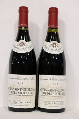 2 Bout. Nuits St Georges - Clos des Argillilères (Bouchard) - 1995.