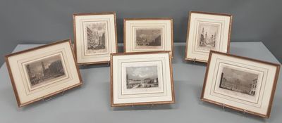 6 gravures en couleur sur Modene, Parme, Venise, Padoue.