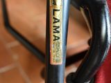 a close up view of a chair that has a label on it