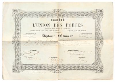 un vieux document sur lequel figure la photo d'un homme