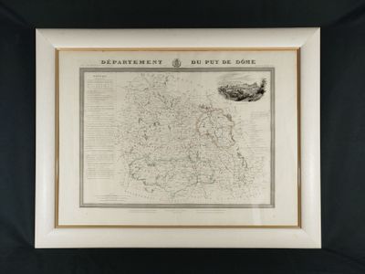 a framed map of the county of somerset in england