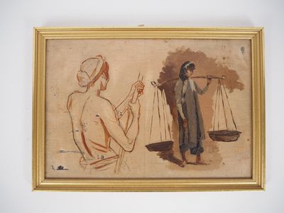 une image représentant un dessin d'une femme tenant une balance et d'un homme tenant une balance