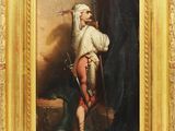 une image représentant un tableau d'un homme armé d'une épée dans une pièce