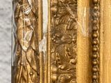an image of a close up of a painting on a wall