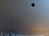 a close up of the back of a laptop