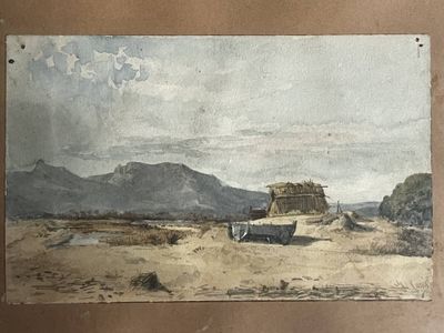 M. LOUIS (XX) Paysage Signé én bas à droite