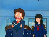 an image of a cartoon of a man and a woman reading a book