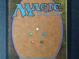 the back cover of a card game with a picture of a circle on it