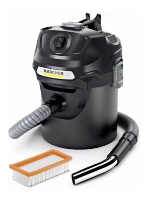 un aspirateur noir équipé d'une brosse et d'un chiffon de nettoyage