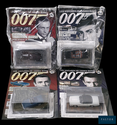 Ensemble de 4 voitures miniatures 1/43, éditions GE Fabbri, …