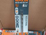 a box with a couple of drill bits inside of it