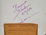 a picture of a certificate signed by a man