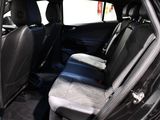 a black car with two seats in the back of it
