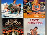 three books of the lance crow dog series on a table