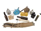 a lot of items that are on a white surface