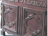 an image of a wooden sideboard in a living room