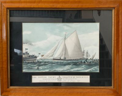 Marine, « The Cutter Yacht VOLANTE, 48 tons, R.T.Y.C. » d’ap…
