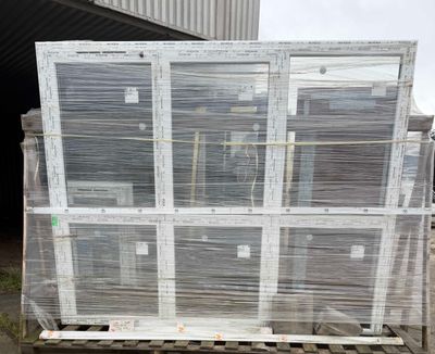 a pallet with a bunch of boxes on top of it