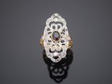 an antique diamond and gold ring