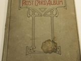an old book with a picture of a cat on it