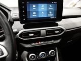a car dashboard with a display on the dashboard