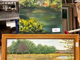 une photo d'un tableau et une photo d'une maison