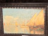a picture of a picture of a boat in the water