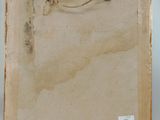 an image of a painting on a white surface with a brown frame