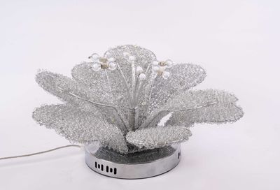 Lampe à poser ou applique murale en forme de fleur, les péta…