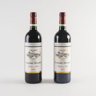 deux bouteilles de vin rouge posées l'une à côté de l'autre sur une surface blanche