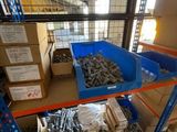 many boxes of bolts and screws on the shelves